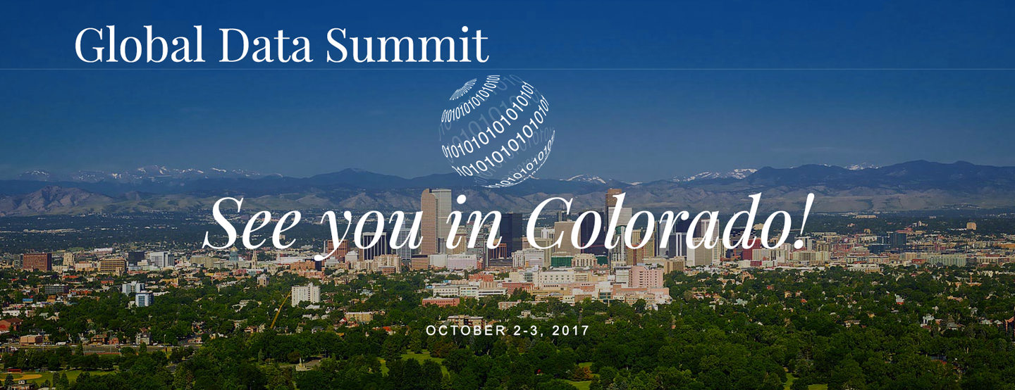 2017-10-02 Global Data Summit in Colordo
