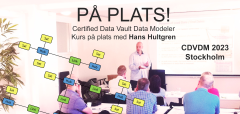 2023-12-06 Kurs Certifierad Data Vault 2023 modellerare CDVDM (3 dagar, Stockholm)